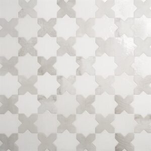 Malta Star White 6 Polished and Cross White 6 Matte