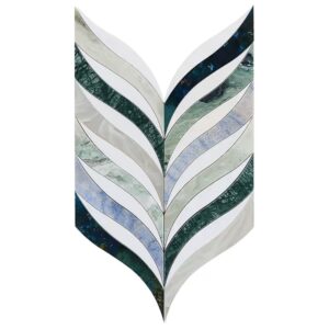 Jasmine Peach Lilac Polished Marble Mosaic Polished Marble