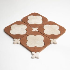 Diana Royal, Rustic Terracotta Honed Cottage Marble Mosaic