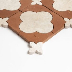 Diana Royal, Rustic Terracotta Honed Cottage Marble Mosaic