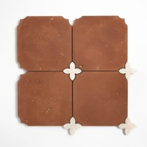 Diana Royal, Rustic Terracotta Honed Loto Marble Mosaic