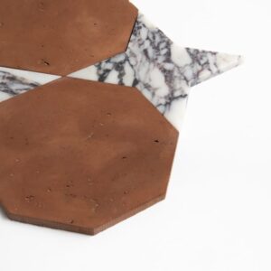 Calacatta Viola, Rustic Terracotta Honed Ottaglio Marble Mosaic