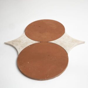 Diana Royal, Rustic Terracotta Honed Rotonda Marble Mosaic