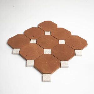 Diana Royal, Rustic Terracotta Honed Ottapunto Marble Mosaic