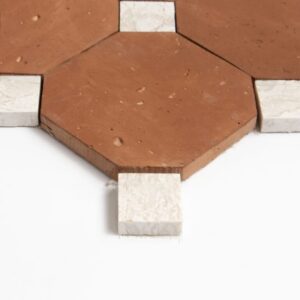 Diana Royal, Rustic Terracotta Honed Ottapunto Marble Mosaic