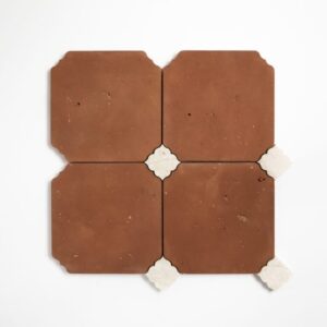 Diana Royal, Rustic Terracotta Honed Fioretta Marble Mosaic