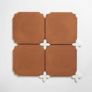 Calacatta Bella, Cotto Rio Honed Loto Marble Mosaic