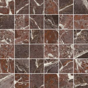 2×2 Mosaic Rosso Levanto Matte