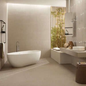 B-Natural Ash and Kaolin tile